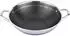 Cheffinger Wok Edelstahl Wabenstruktur ø 36 cm Silber