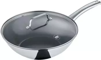 Berndes b.brilliant Wokpfanne 30cm, Edelstahl, antihaftbeschichtet, PFAS-frei (099279)