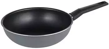 Michelino Lara Wokpfanne Antihaftbeschichtung, Aluminium, ø24cm, grau (28121)