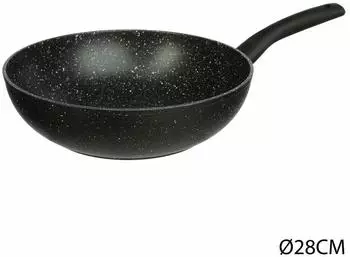 Paris Prix Caractere Wokpfanne Aluminium, schwarz, 28cm (120071)