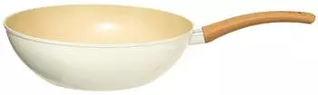 5five Harmony Wok aus Schmiedaluminium, beige, Ø28,5cm