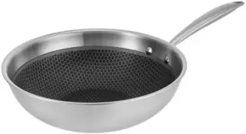 Resto Kitchenware Achird Wokpfanne 28 cm Edelstahl/Aluminium antihaftbeschichtet Induktion