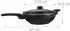 Relaxdays Wok mit Deckel 30 cm Aluguss antihaftbeschichtet induktionsgeeignet