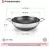 Brizoll Wok-Bratpfanne Ø32cm Edelstahl Waben-Antihaftbeschichtung Induktion (CF-PW32)