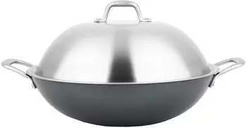 Carl Schmidt Sohn Altena Wokpfanne 36 cm Eisen mit Edelstahldeckel Induktion