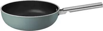 Smeg 50's Style Wok 30cm, Aluminium antihaftbeschichtet, smaragdgrün matt (WOF3002EGM)