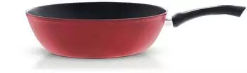 Fissler Cenit Wokpfanne 30 cm Aluminium antihaftbeschichtet rot