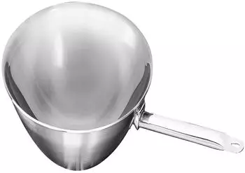 Schulte-Ufer Trigon Wok-Pfanne mit Rundboden, Edelstahl, 36cm (SU-190060-36)