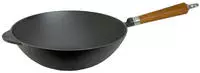 Ronneby Bruk Wok "Maestro Wokpfanne, &Oslash; 32 cm, mit Holzgriff" Gusseisen 1 tlg.