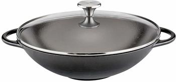 Küchenprofi Provence Wok mit Deckel 30 cm schwarz