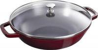 Staub 1312987, Staub: Wok mit Glasdeckel &Oslash;30cm, Grenadine