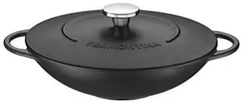 Tramontina Gusseisen Wok 32 cm mit Deckel