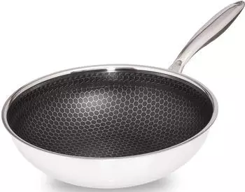Henssler Schnelle Nummer Wok-Pfanne Ø 28 cm Edelstahl
