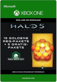 Microsoft Halo 5: Guardians - 15 Goldene REQ-Pakete + 5 Gratis-Pakete (Add-On) (Xbox One)
