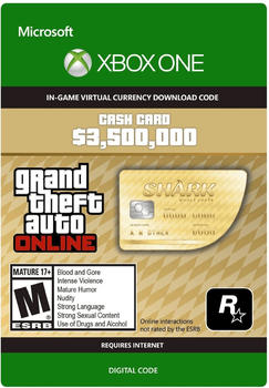 Grand Theft Auto Online: Cash Card 3.500.000 - Whale Shark (Add-On) (Xbox One)