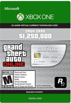 Grand Theft Auto Online: Cash Card 1.250.000 - Great White Shark (Add-On) (Xbox One)