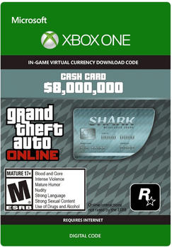 Grand Theft Auto Online: Cash Card 8.000.000 - Megalodon Shark (Add-On) (Xbox One)