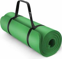 Tresko Yogamatte Fitnessmatte Gymnastikmatte Pilates 185x60x1,5cm Gr&uuml;n