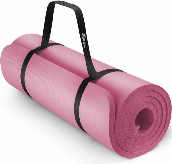 Tresko TRESKO® Yoga Mat 185x60x1,5 cm pink
