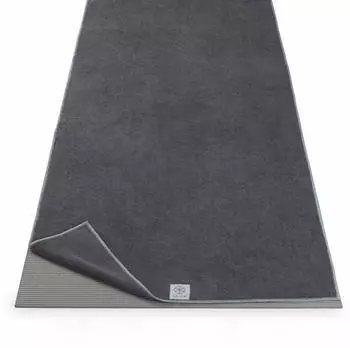 Gaiam Yoga-Matten-Handtuch Mikrofaser 172,7x61cm Folkstone Grey