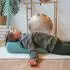 bodhi Yoga Bolster ECO rund, Kapok, dunkelblau (154x)