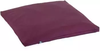 bodhi Zabuton ECO Meditationsmatte 80x80x5cm, Bio-Baumwolle, aubergine