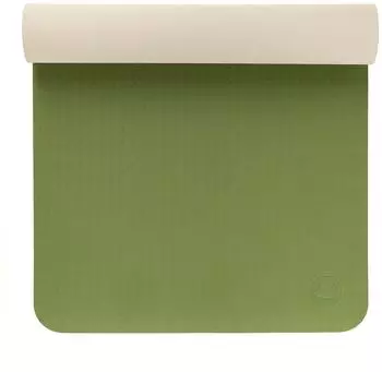 bodhi Flow Yogamatte TPE, olivgrün/sand