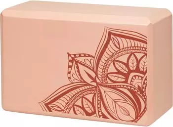 Gaiam Yoga Block Printed Cantaloupe Point (64967)