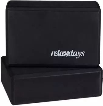 Relaxdays Yogablock Schaumstoff rutschfest, 10er-Set