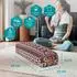 DoYourYoga Paravati Yoga-Bolster Buchweizenfüllung, Baumwolle, rot/weiß (Style 9)