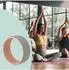 Relaxdays Yoga Wheel Kunststoff Ø32cm, grau-rosa (10050827_1724)