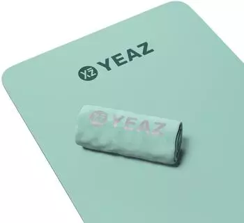 YEAZ CARESS Yoga-Set Handtuch & Matte, gr&uuml;n (YZ1486)