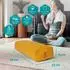 DoYourYoga Yoga Bolster Paravati, Bio-Dinkelspelz, 67x13cm, gelb (Paravati)