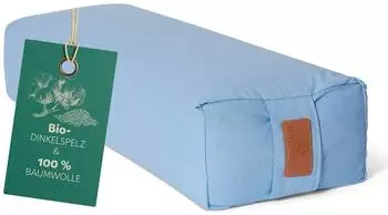 DoYourYoga Yoga Bolster Paravati, Bio-Dinkelspelz, rechteckig, 67x13cm (Paravati)
