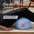 DoYourYoga Vishnu rundes Yoga-Bolster Bio-Dinkelspelz, flieder/lavendel, 30x15cm