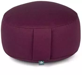 bodhi Rondo ECO Meditationskissen Dinkelfüllung, aubergine