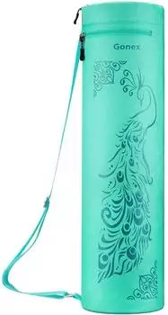 LuxusKollektion Yogatasche mit Reißverschluss, wasserdicht, verstellbarer Schultergurt, pfauengrün