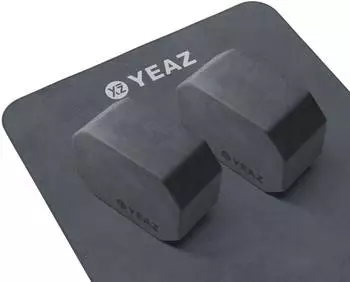 YEAZ NEXT LEVEL Set Yoga-Bl&ouml;cke & Handtuch, schwarz
