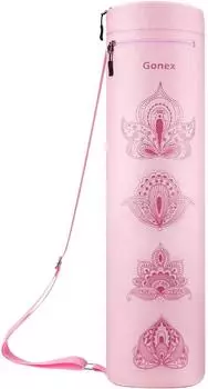 LuxusKollektion Yogatasche wasserdicht, verstellbarer Schultergurt, rosa Paisley