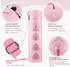 LuxusKollektion Yogatasche wasserdicht, verstellbarer Schultergurt, rosa Paisley