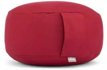 bodhi Meditationskissen RONDO ECO Dinkelf&uuml;llung, bordeaux