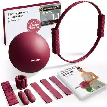 Neolymp Pilates Essential Kit Basic Berry mit Geschenkverpackung (NEOLYMP_PLS210_BOX)