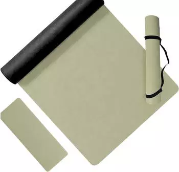 Relaxdays Yogamatte mit Tragegurt, 5mm, gr&uuml;n