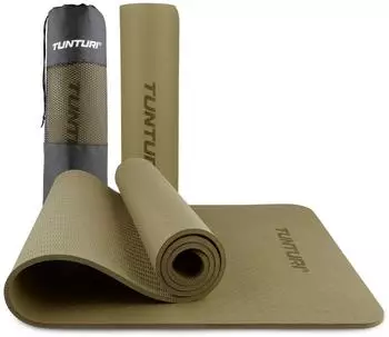 Tunturi Yogamatte 8mm, rutschfest, armeegrün (14TUSYO075)