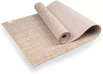 Myga Jute-Yogamatte 183x61cm, wei&szlig; (RY1313)