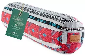 DoYourYoga Yoga-Bolster rund, Bio-Buchweizenschalen, 68cm