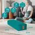 DoYourYoga Yoga Bolster Paravati rechteckig, Bio-Buchweizenschalen, dunkelgrün, 67x13cm