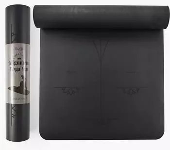Myga Yoga-Matte Alignment Extra Large, schwarz, 68x195cm (RY1180)