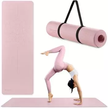 OEM Yogamatte TPE 6mm 183x61cm rosa (90448_AADIB66409_6_MANOES)