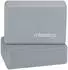Relaxdays Yogablock 10er Set, Hartschaum, rutschfest, 8x23x15cm, grau